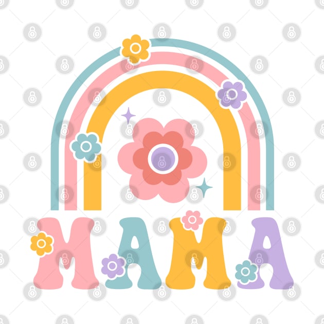 Mama; mother; mum; mom; gift; mother's day; love; rainbow; cute; pretty; pastels; flowers; gift for mom; gift for mum; gift for mother; super cute; by Be my good time