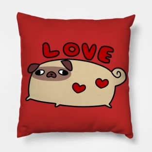 Love Pug Pillow