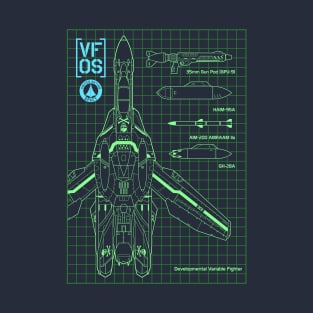 Macross VF0S Blueprint T-Shirt