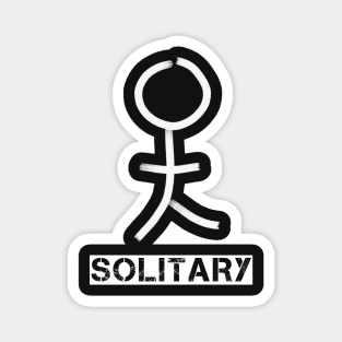 Solitary stickman Magnet