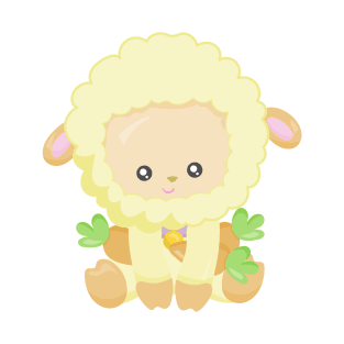 Easter Sheep, Cute Sheep, Little Sheep, Carrots T-Shirt