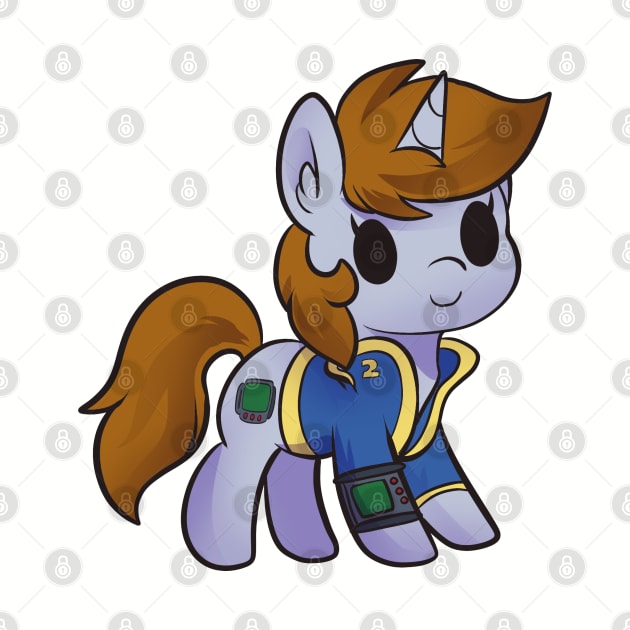 Fallout Equestria Chibi Lil Pip by Baja Gryphon