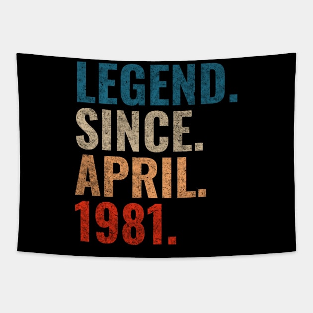 Legend since April 1981 Retro 1981 Tapestry by TeeLogic