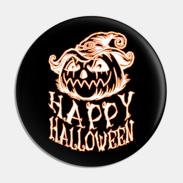 Happy Halloween Pumpkin Pin by mansour