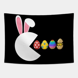 Funny Bunny Rabbit Gamer Gift Boys Teens Easter Eggs Easter Day Tapestry