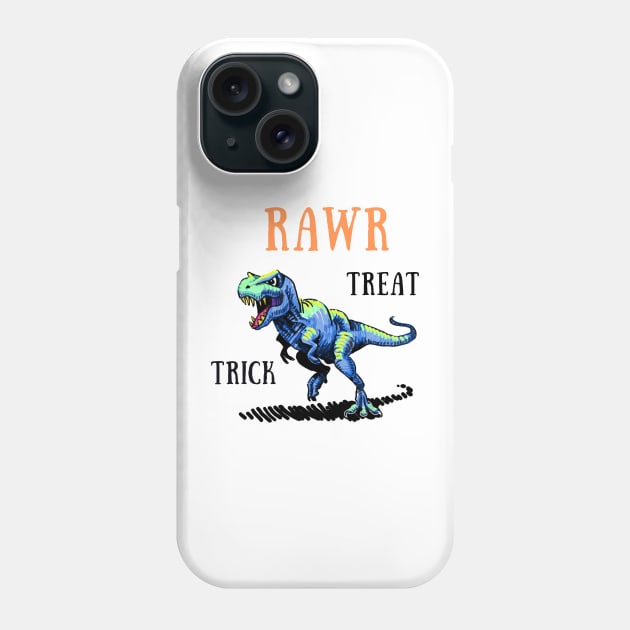 Trick rawr treat Phone Case by IOANNISSKEVAS