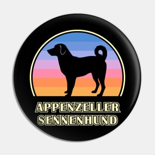 Appenzeller Sennenhund Vintage Sunset Dog Pin