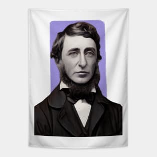 American Naturalist Henry David Thoreau illustration Tapestry