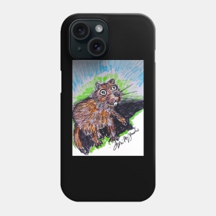 The Groundhog saw his shadow Phone Case