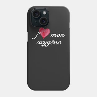 J'aime mon oxygène, logo pâle Phone Case