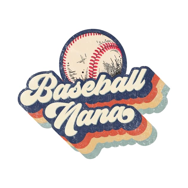 Retro Baseball Nana Mother's Day by Wonder man 