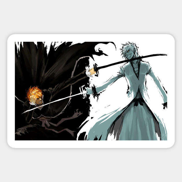 Ichigo Vs Hollow Bleach Sticker Teepublic