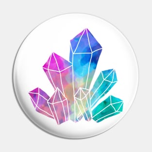 Colorful Crystals Pin