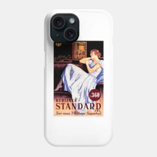 Berliner Standard Radio Advertisement Retro Woman Pin Up Austrian Vintage Phone Case