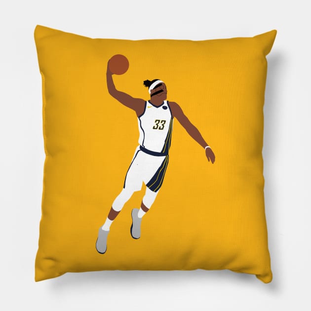 Myles Turner Masked Dunk Pillow by xRatTrapTeesx