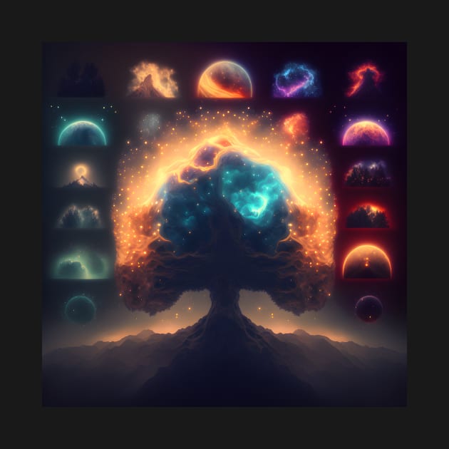 Space Tree Of Life by AiArtPerceived