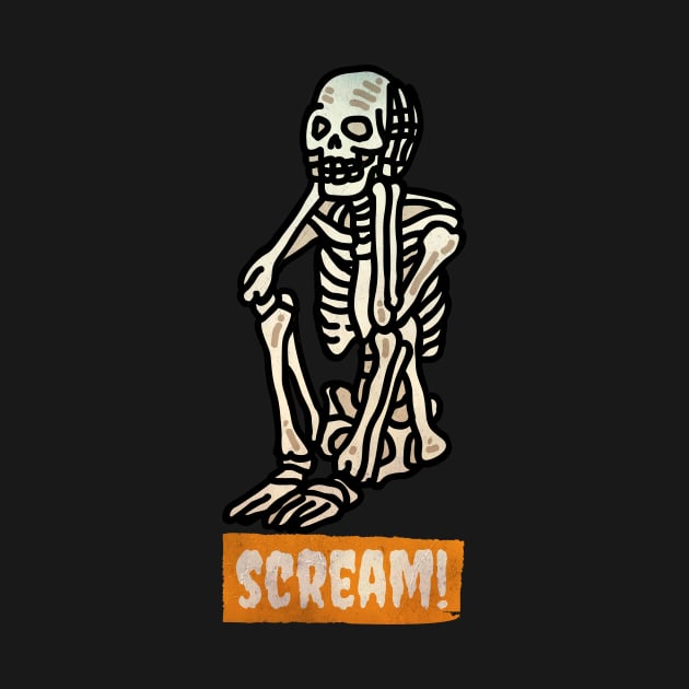 skeleton scream by UnikRay