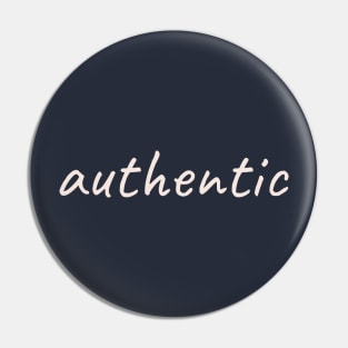 Authentic- Inspirational Focus Word Pin