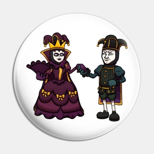 Venice Carnival Jester Couple Pin