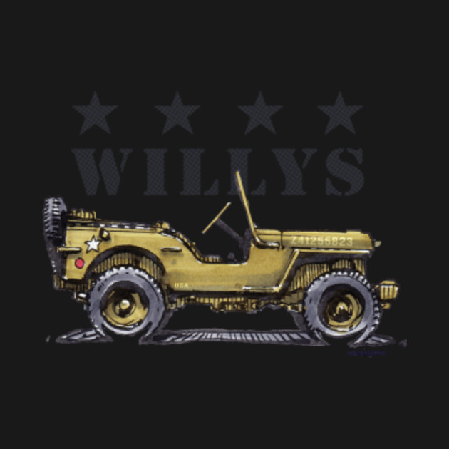 Discover 4 Star Willys - WW2 - Willys Mb - T-Shirt