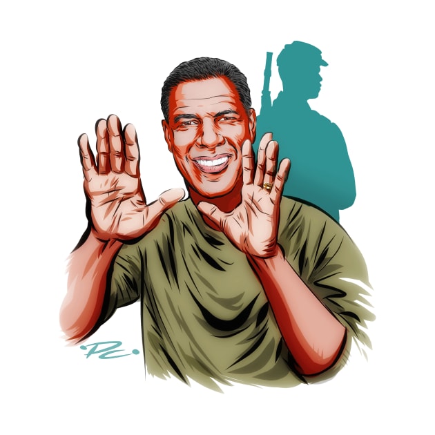 Denzel Washington - An illustration by Paul Cemmick by PLAYDIGITAL2020