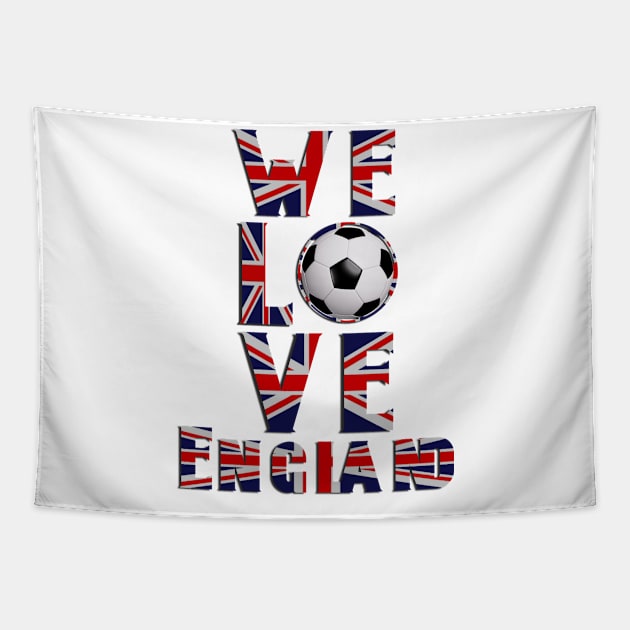 We Love You England Tapestry by FirstTees