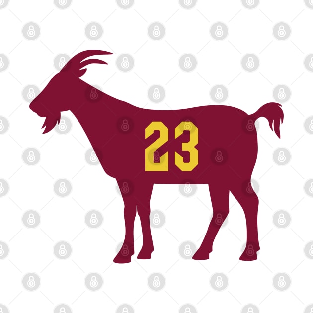 CLE GOAT - 23 - White by KFig21