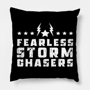 Fearless Storm Chasers Pillow