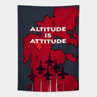 Aviation Fighter Jet Altitude is Attitude p2t Tapestry