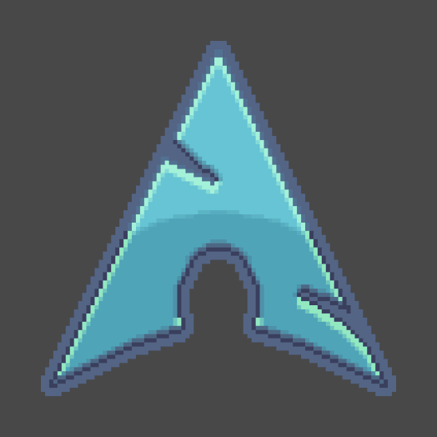 Arch Linux Pixel Art by astrellonart