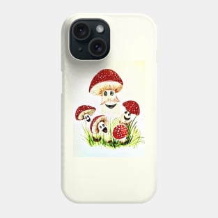 Mushroom family Phone Case