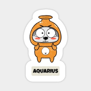 Funny Zodiac Baby Aquarius Magnet