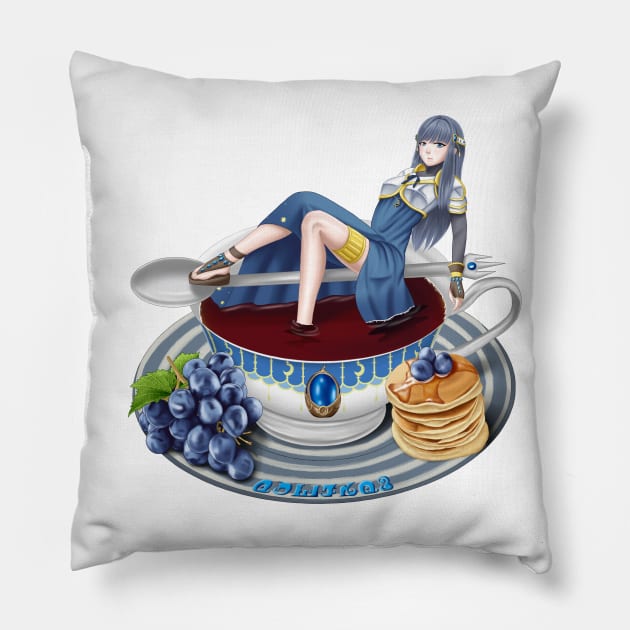 Yachiyo Nanami in a Teacup Pillow by Antonydraws