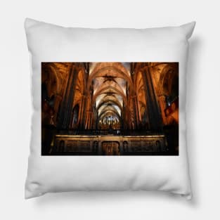 Barcelona Cathedral of Saint Eulalia Inside Pillow