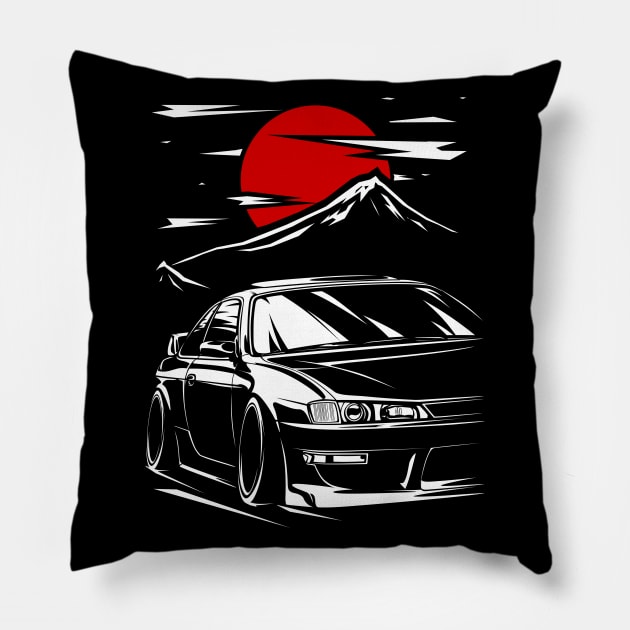 Silvia s14 Kouki Touge Pillow by racingfactory