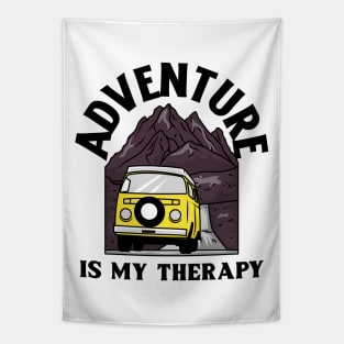 adventure is my therapy Tapestry