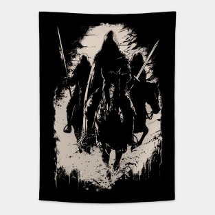 Dark Night Fantasy Riders Tapestry