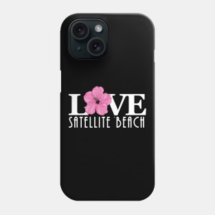 LOVE Satellite Beach Pink Hibiscus Phone Case