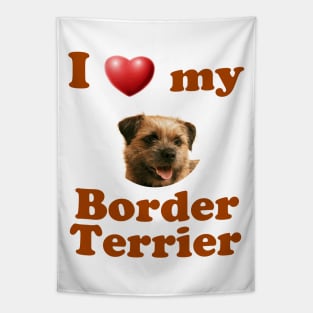 I Love My Border Terrier Tapestry