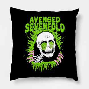 avenged poison skull Pillow