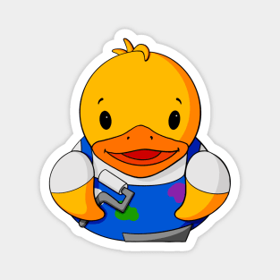 House Painter Rubber Duck Magnet