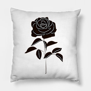 Dark Rose Pillow