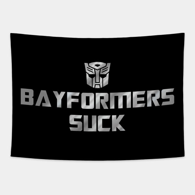 Bayformers Suck - Autobots Tapestry by prometheus31