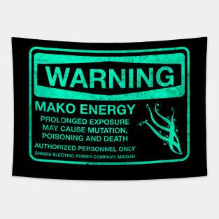 Warning: Mako Energy (Distressed) Tapestry