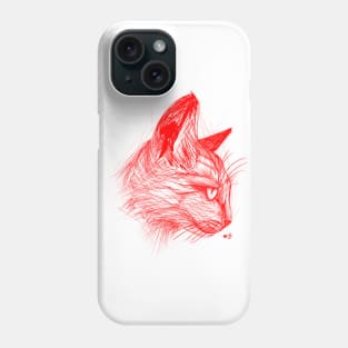 Cat Scribble Phone Case