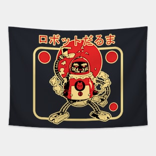 Robot Daruma Tapestry