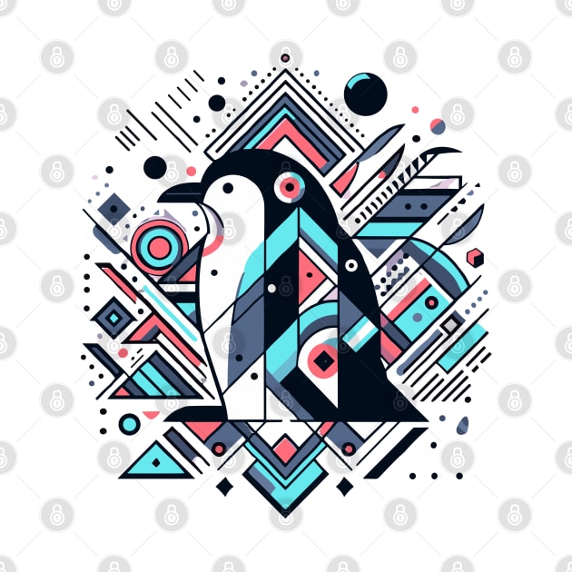 Abstract Animal Penguin 3 by sapphire seaside studio