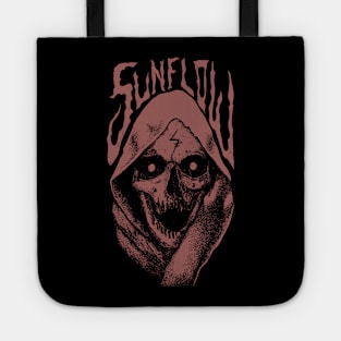 sunflow dark art skull halloween Tote