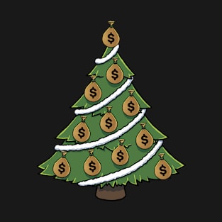 Money Christmas Tree Dollars T-Shirt