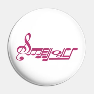 Smellody Logo Magenta Pin